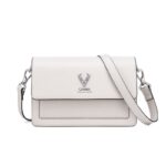 Cnoles White Color Leather Crossbody Bags