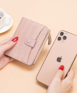Cnoles Leather Wallet Female Short Retro Two-Fold Purse 2