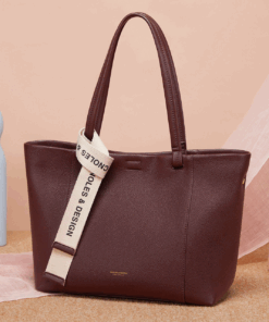 Cnoles Split Cow Leather ​Large Capacity Tote Bag Lady Handbag