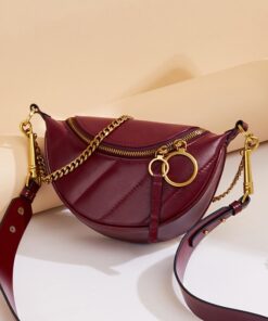 Cnoles Luxury Designer Genuine Leather Shoulder Bag 5