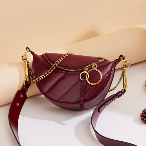 Cnoles Luxury Designer Genuine Leather Shoulder Bag 5