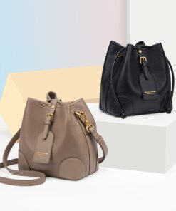 Cnoles New Female Bucket Bag Genuine Leather Crossbody Bags 2