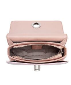 Cnoles Small Square Cute Metal Pink Chain Handbag 6