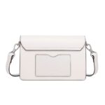 Cnoles White Color Leather Crossbody Bags