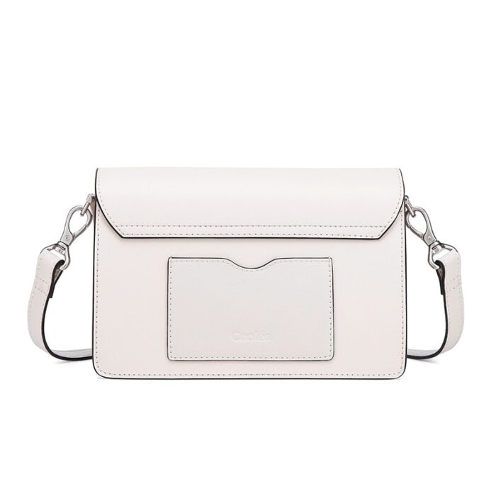 Cnoles White Color Leather Crossbody Bags