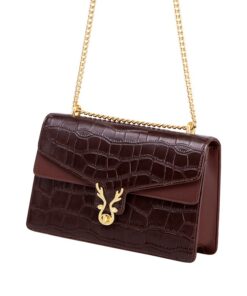 Cnoles Luxury Crocodile Semicircle Crossbody Handbags 3