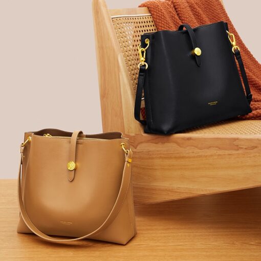 Cnoles Bag Bucket Crossbody Bags with 2 Shoulder Straps 6
