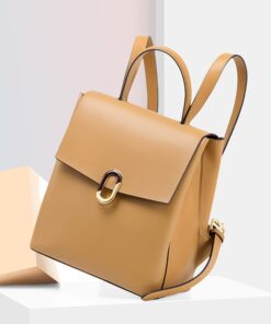 Cnoles Genuine Leather Teenage Small Backpack Travel Bag 2