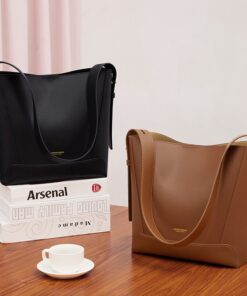 Cnoles Luxury Cowhide Bucket Handbags Shoulder Bags 3