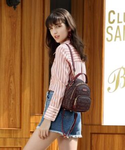 Cnoles Vintage High Quality PVC Women Backpack 6