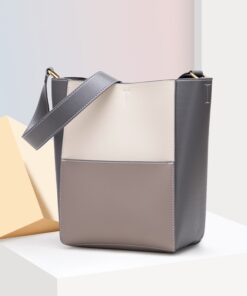 Cnoles Famous Brand Designer 2-IN-1 Leather Gray Crossbody Bag 1