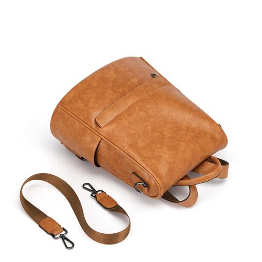 Cnoles Brand Vintage Backpack Female Luxury Laptop Bag Backpack 5