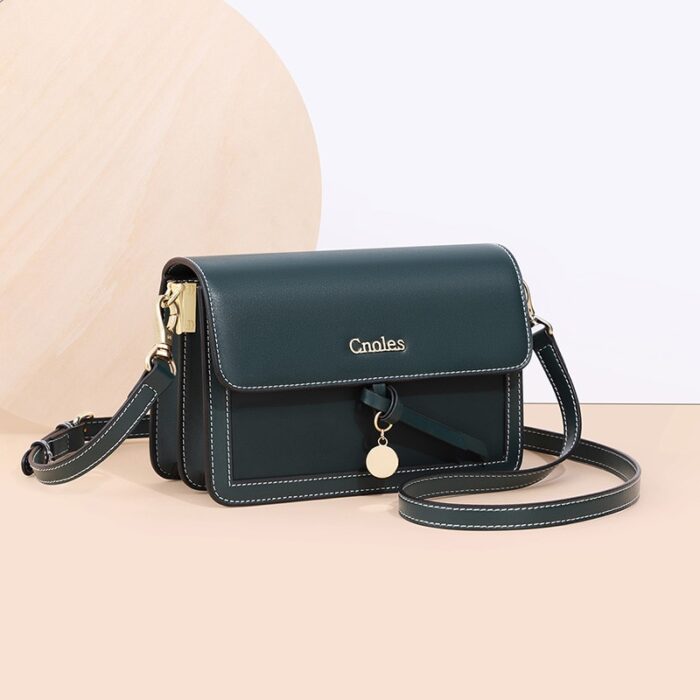 Cnoles Office Tote Crossbody: Luxe Leather