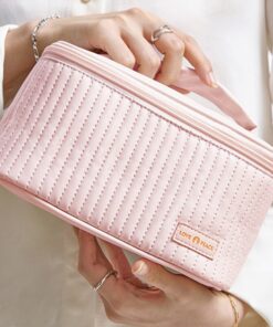 Cnoles New Cream Cake Girl Makeup Bag Portable Travel Women Cosmetic Bag Toiletries Organizer Storage Makeup Cases 3
