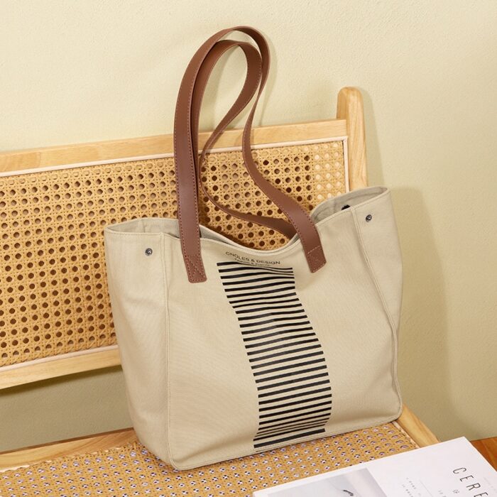 Cnoles Luxury Canvas Tote: Stylish Commuter Crossbody