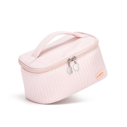 Cnoles New Cream Cake Girl Makeup Bag Portable Travel Women Cosmetic Bag Toiletries Organizer Storage Makeup Cases 5
