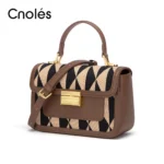 Cnoles Fashion Checkerboard Vintage Women Shoulder Bag