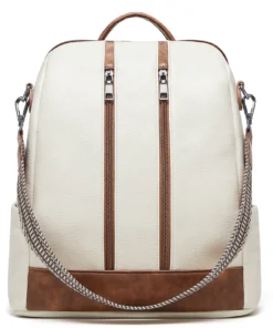 Cnoles Leather Backpack Purse for Women Large