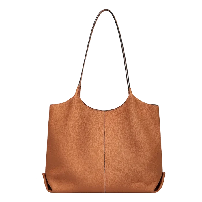 Cnoles Versatile Women Tote Bag Simple Leather Handbags