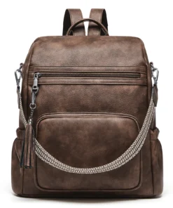 Cnoles Women Backpack Retro Fashion Simple Shoulder Bag
