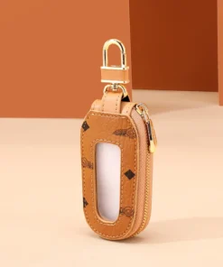 Vintage Small Key Bag Leather Men Women Mini Wallet